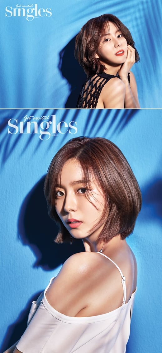 유이, 푸른 바다와 어울리는 립 메이크업 화보 공개