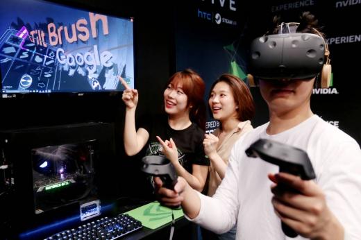지난 4월 엔비디아가 개최한 'VR 익스피리언스 데이' /사진=머니위크DB