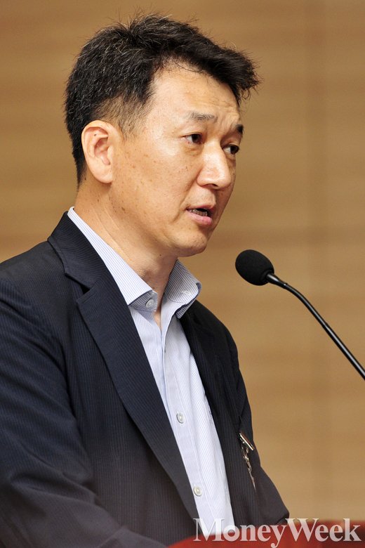 [MW사진] 전국가맹점주 관련법 개정 촉구대회, '인사말 하는 이재광 의장'