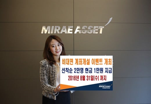 미래에셋증권, ‘Show me the 만원’ 비대면 계좌개설 이벤트