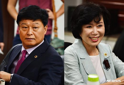 충북도의회. 새누리당 강현삼 의원(왼쪽), 김양희 의원. /자료사진=뉴시스