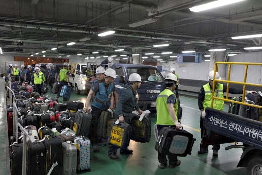 5월 진행된 인천공항 BHS비상훈련 /사진=인천공항 제공