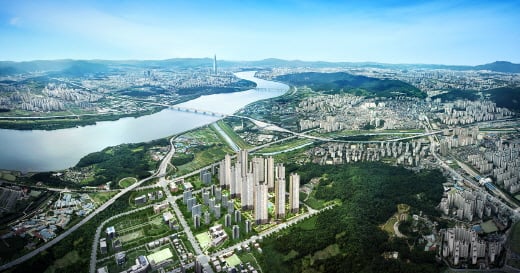 다산 지금지구 반도유보라 메이플타운 2.0 광역조감도. /사진=반도건설