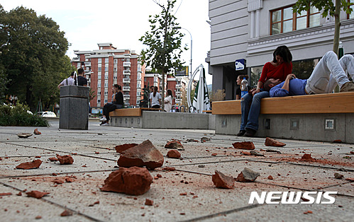 마케도니아 지진. /사진=뉴시스(AP제공)