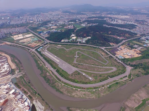 신안산선 개통 효과가 기대되는 GS건설의 안산그랑시티자이 건설 부지. /사진제공=GS건설