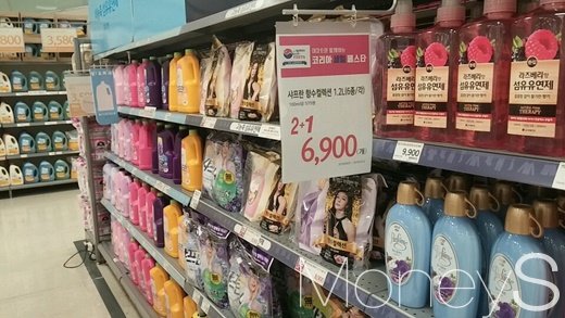 신세계 이마트 죽전점 세제코너 모습./사진=김정훈 기자
