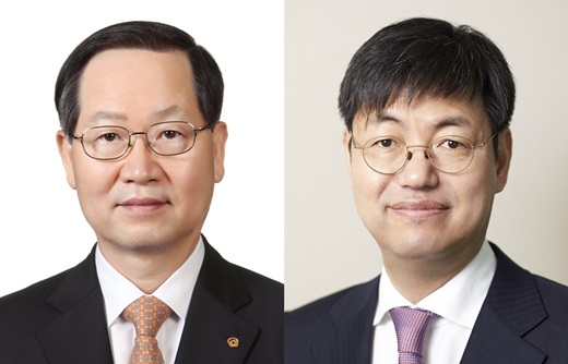 금춘수 부회장(왼쪽)과 조현일 부사장. /사진=한화그룹
