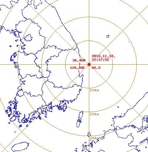 영덕 지진. /자료=기상청