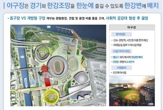 서울시의 잠실야구장 이전·신축 방향. /사진=서울시