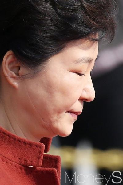 법무부 탄핵소추 적법 요건 갖춰. 박근혜 대통령이 지난달 국회를 방문해 정세균 국회의장과 면담을 마치고 차량으로 이동하고 있다. /사진=임한별 기자