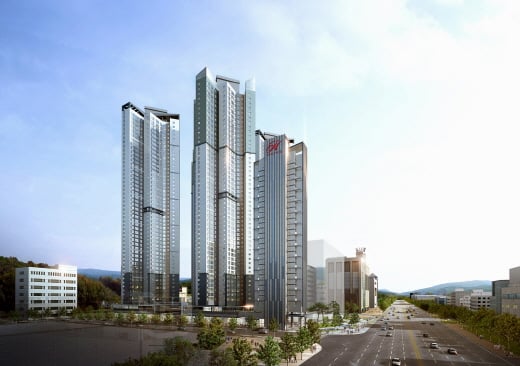 힐스테이트 아티움시티 주경투시도. /사진=현대건설