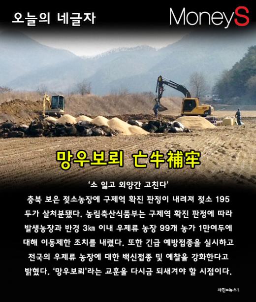 구제역 발생. 구제역 우유. 망우보뢰.