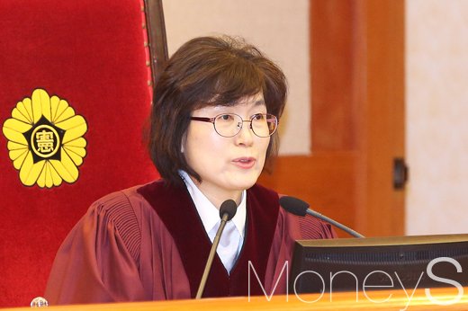 헌재, 변론종결. 사진은 이정미 헌법재판소장 권한대행. /사진=사진공동취재단