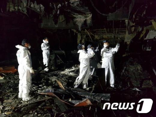 동탄 화재. /자료사진=뉴스1(경기남부지방경찰청 제공)