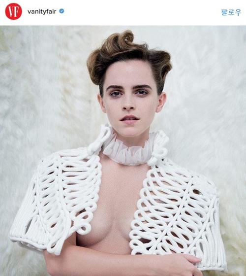 엠마 왓슨, NO속옷화보 '뭇매'...