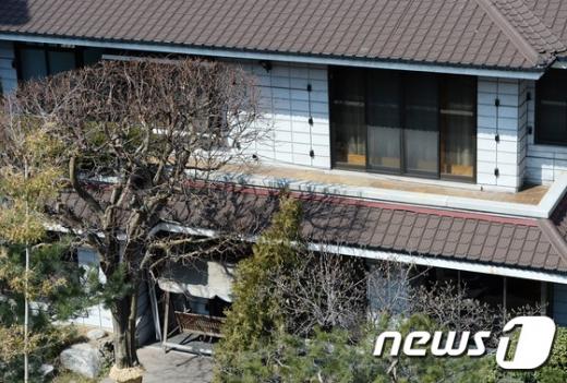 박근혜 퇴거. 삼성동 사저. 사진은 서울 강남구 삼성동에 있는 박근혜 전 대통령 사저. /사진=뉴스1