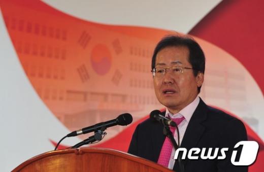 자유한국당 경선후보 9명 등록. 사진은 홍준표 경남지사. /자료사진=뉴스1