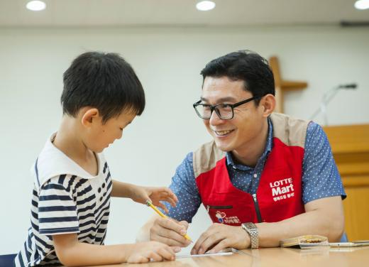 샤롯데 봉사단. /사진=롯데마트