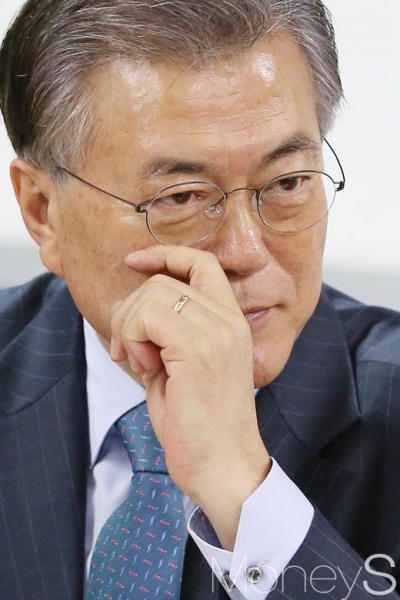 문재인 출마선언. 사진은 문재인 전 더불어민주당 대표. /사진=임한별 기자
