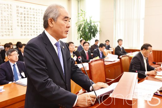 [머니S포토] 보고하는 이성호 국민안전처 차관