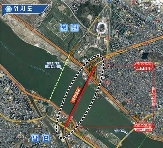 성산대교 성능개선공사 위치도. /사진=서울시