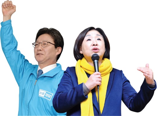 (왼쪽부터)유승민 바른정당 후보, 심상정 정의당 후보. /사진=뉴스1 DB