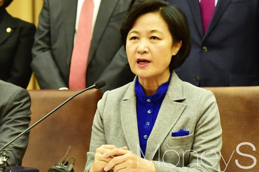 안철수 차떼기. 사진은 추미애 더불어민주당 대표. /사진=임한별 기자
