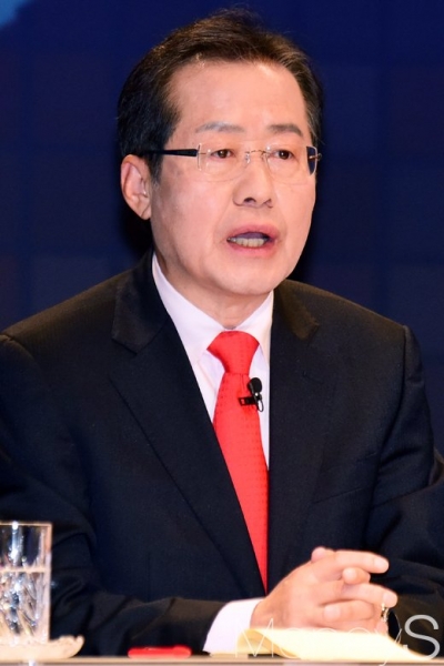 대선후보 TV토론. 사진은 홍준표 자유한국당 대선후보. /사진=사진공동취재단