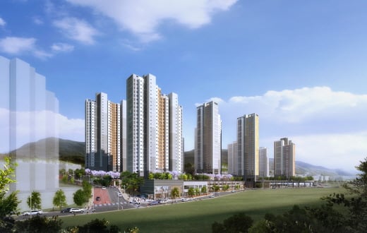 부산 연지 꿈에그린 투시도. /사진=한화건설