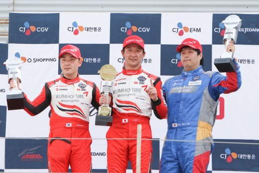 금호타이어 장착차량, CJ슈퍼레이스 2차전 폭풍질주 1,2,3위