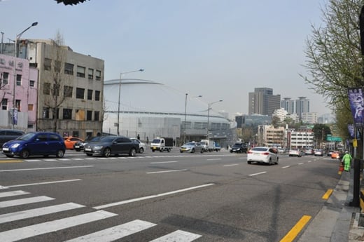 동호로와 장충체육관. /사진제공=허창무 한양도성 해설가