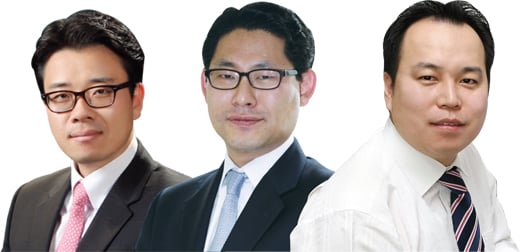 (왼쪽부터)오탁근 미래에셋대우 투자정보팀 선임매니저, 최문선 한국투자증권 스몰캡 팀장, 손세훈 NH투자증권 스몰캡 팀장. /사진제공=각 사