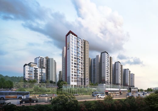 DMC 롯데캐슬 더 퍼스트 투시도. /사진=롯데건설