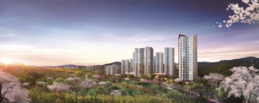 고덕 롯데캐슬 베네루체 투시도. /사진=롯데건설