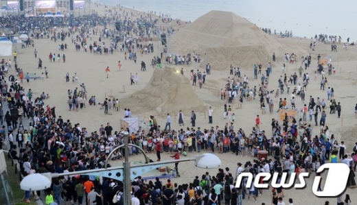 해운대모래축제. 지난해 5월28일 부산 해운대해수욕장에서 열린 해운대모래축제. /사진=뉴스1