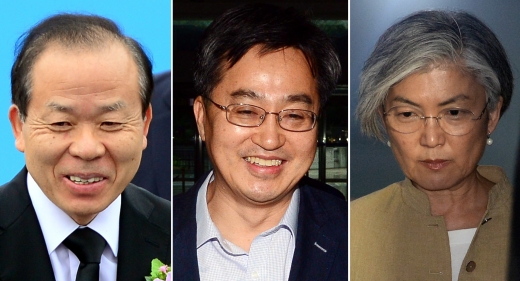 슈퍼 수요일. 사진 왼쪽부터 김이수 헌법재판소장 후보자, 김동연 경제부총리 겸 기획재정부 장관 후보자, 강경화 외교부 장관 후보자. /사진=뉴시스