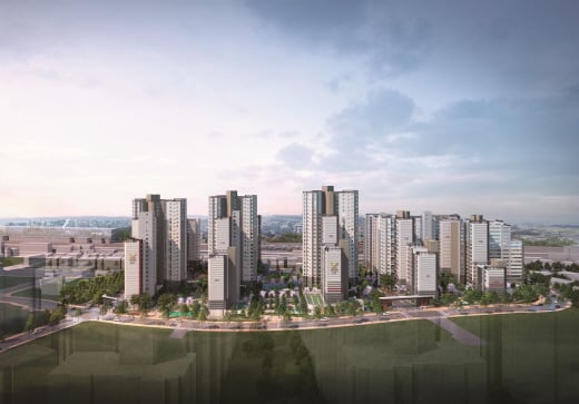 DMC 롯데캐슬 더 퍼스트 조감도. /사진=롯데건설