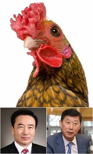 닭, 최호식 회장, 김홍국 회장/사진=이미지투데이, 머니투데이DB