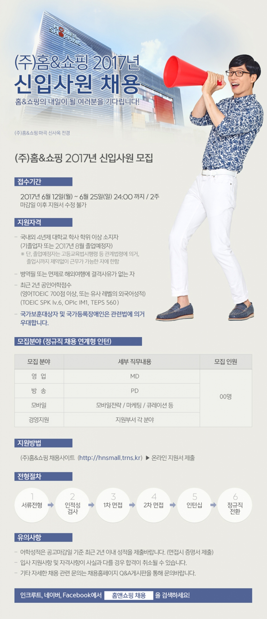 홈앤쇼핑, 신입사원 채용·비정규직 감축 등 ‘일자리 창출’ 앞장
