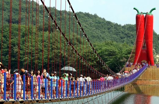 207m 천장호 출렁다리. 사진은 충남 청양군 천장호 출렁다리. /사진=뉴시스