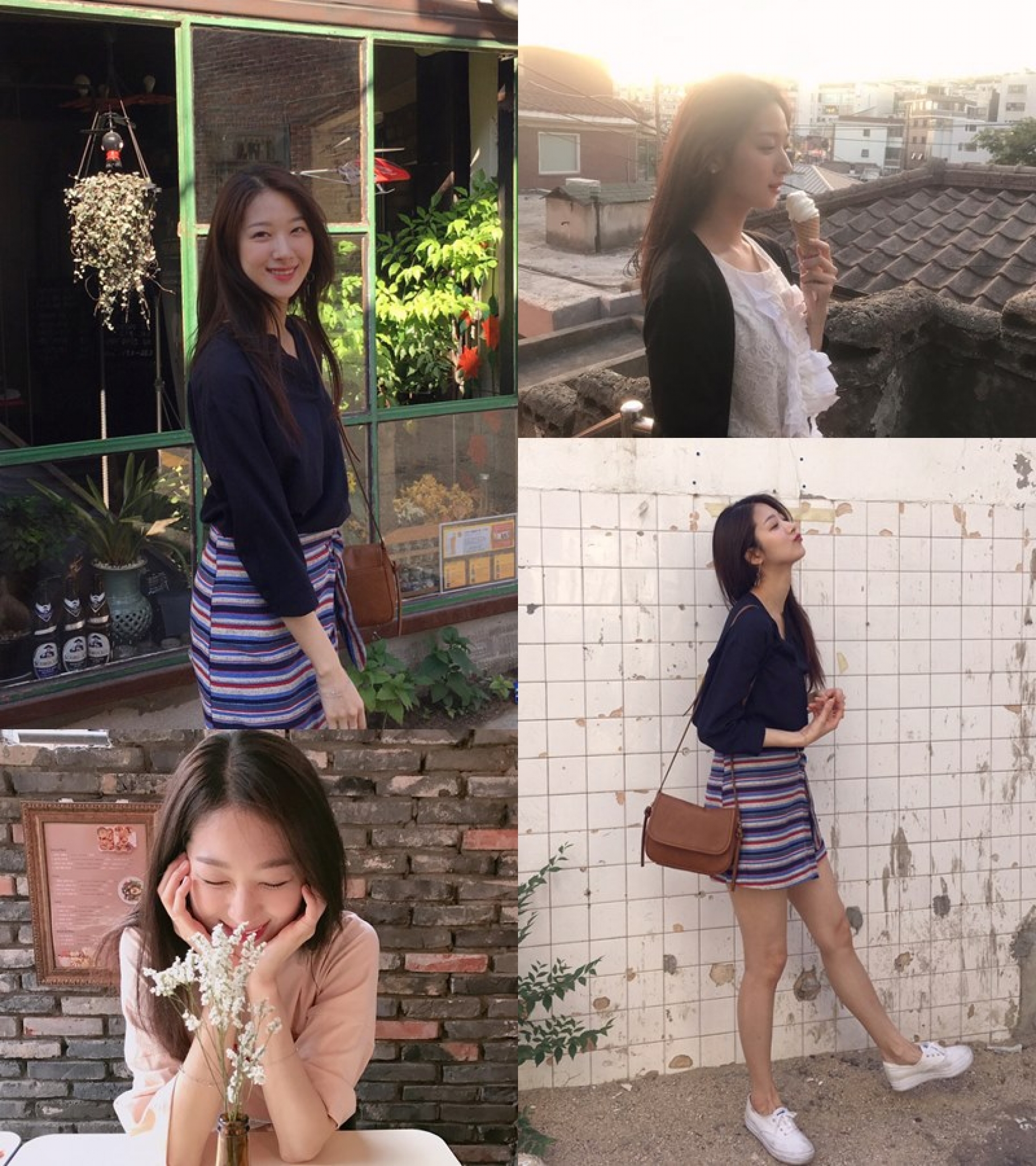 '나인뮤지스' 출신 박민하, 화보 같은 일상… 꽃받침 미소로 상큼미 더해