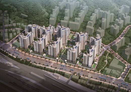 DMC 롯데캐슬 더 퍼스트 조감도. /사진=롯데건설