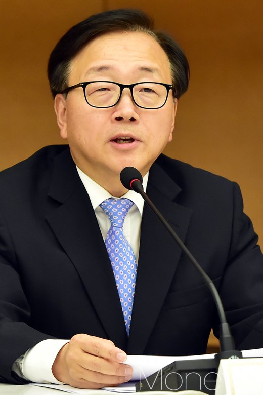 [머니S포토] 공정위-4대그룹 간담회, 발언하는 이동근 상의 부회장