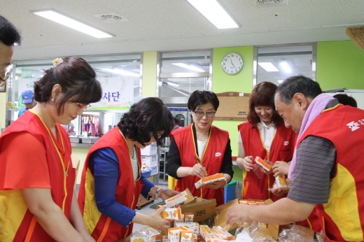 여수우체국장, 취임식 당일 봉사활동