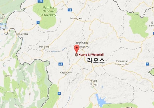 한국인 관광객이 실종된 라오스 관광지 루앙프라방 /사진=구글지도 캡처