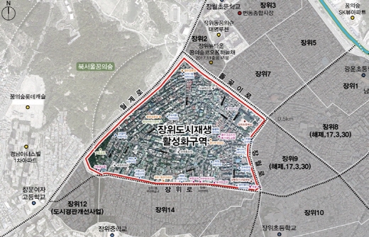 장위 도시재생활성화구역 위치도. /자료=서울시
