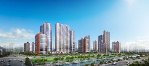 원주기업도시 반도유보라 아이비파크 투시도. /사진=반도건설 