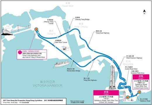 동호인 대상의 30km 코스도. /사진제공=홍콩관광청