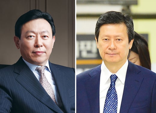 (왼쪽부터)신동빈 롯데 회장, 신동주 전 일본롯데홀딩스 부회장. /사진=뉴스1 이승배 기자