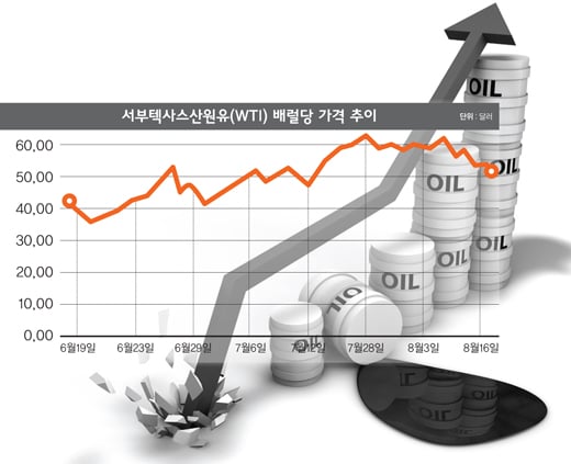 [박스권 유가] 50 찍고 '60달러' 언제 넘을까